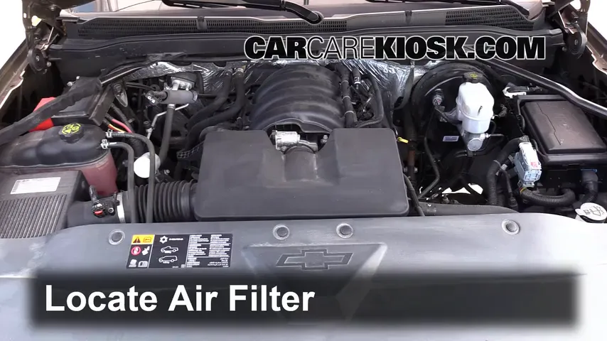 2015 Chevrolet Silverado 1500 LT 4.3L V6 FlexFuel Extended Cab Pickup Air Filter (Engine)